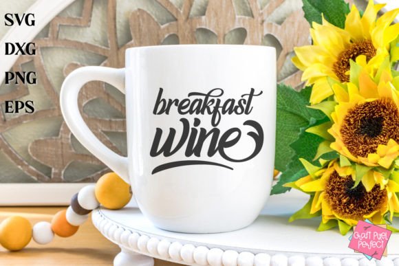 Funny Mug Svg, Breakfast Wine: A Perfect Embroidery Design