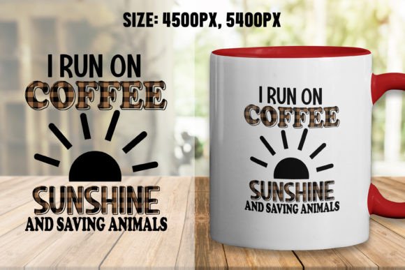 I Run on Coffee Mug Design for Graphics and Crafts