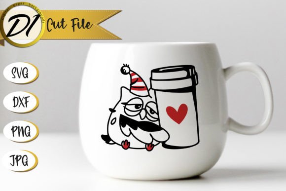 Loving Coffee Owl: A Charming Addition to Your Embroidery Projects