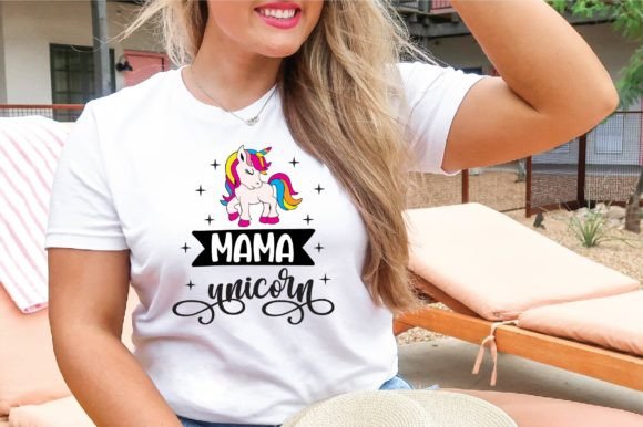 Mama Unicorn SVG: Graphics for T-Shirt Designs