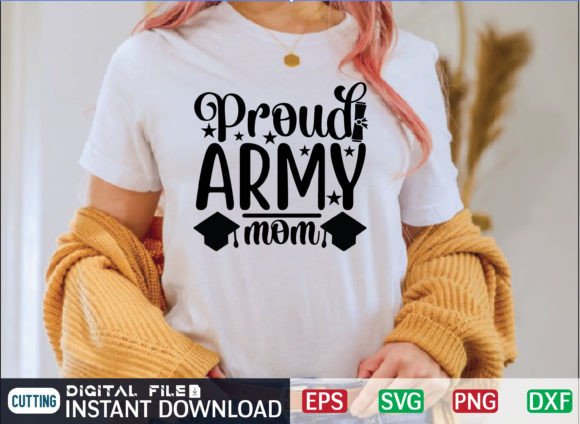 Proud Army Mom: A Versatile Embroidery Design