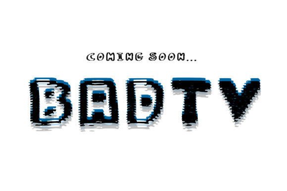 SVG Font Bundle Bad TV Outlined: A Creative Graphics Gem for Crafts
