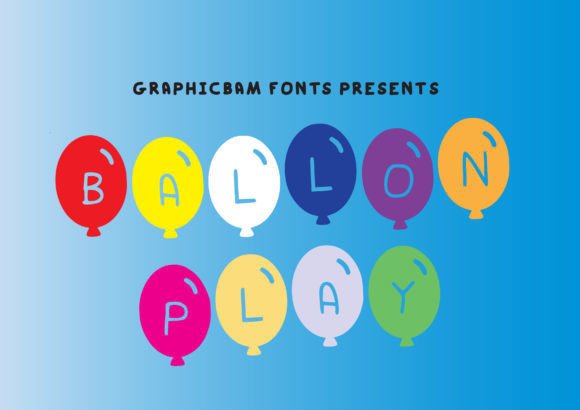 SVG Font Bundle Balloon Play: A Fun Craft and Graphics Asset