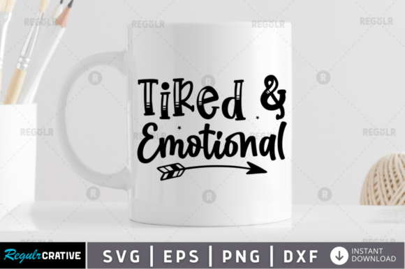 Tired Emotional SVG: A Versatile Graphics Asset for Crafts