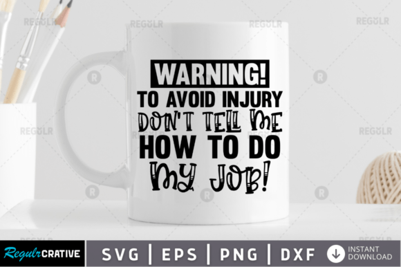 Warning to Avoid Injury Don't Tell SVG: A Versatile Graphics Asset for Crafts